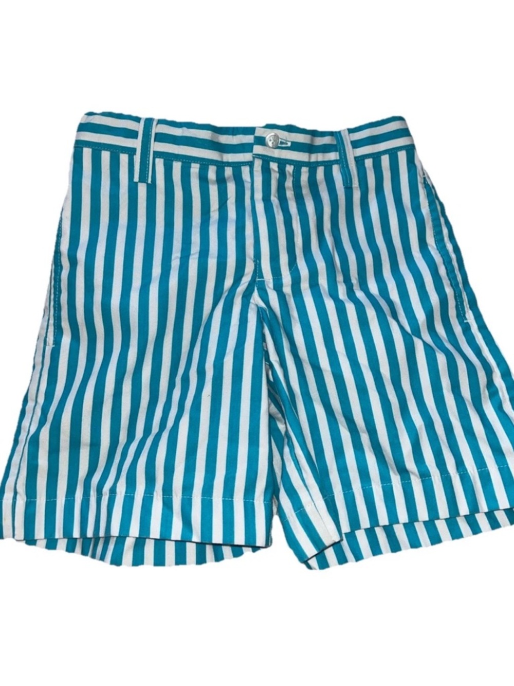Vintage Kelly’s Kids Boys Shorts Size 4 Blue White Stripes